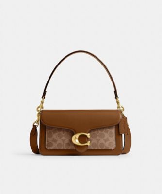 COACHコーチ ミニ タビー バッグ チャーム シグネチャー キャンバス